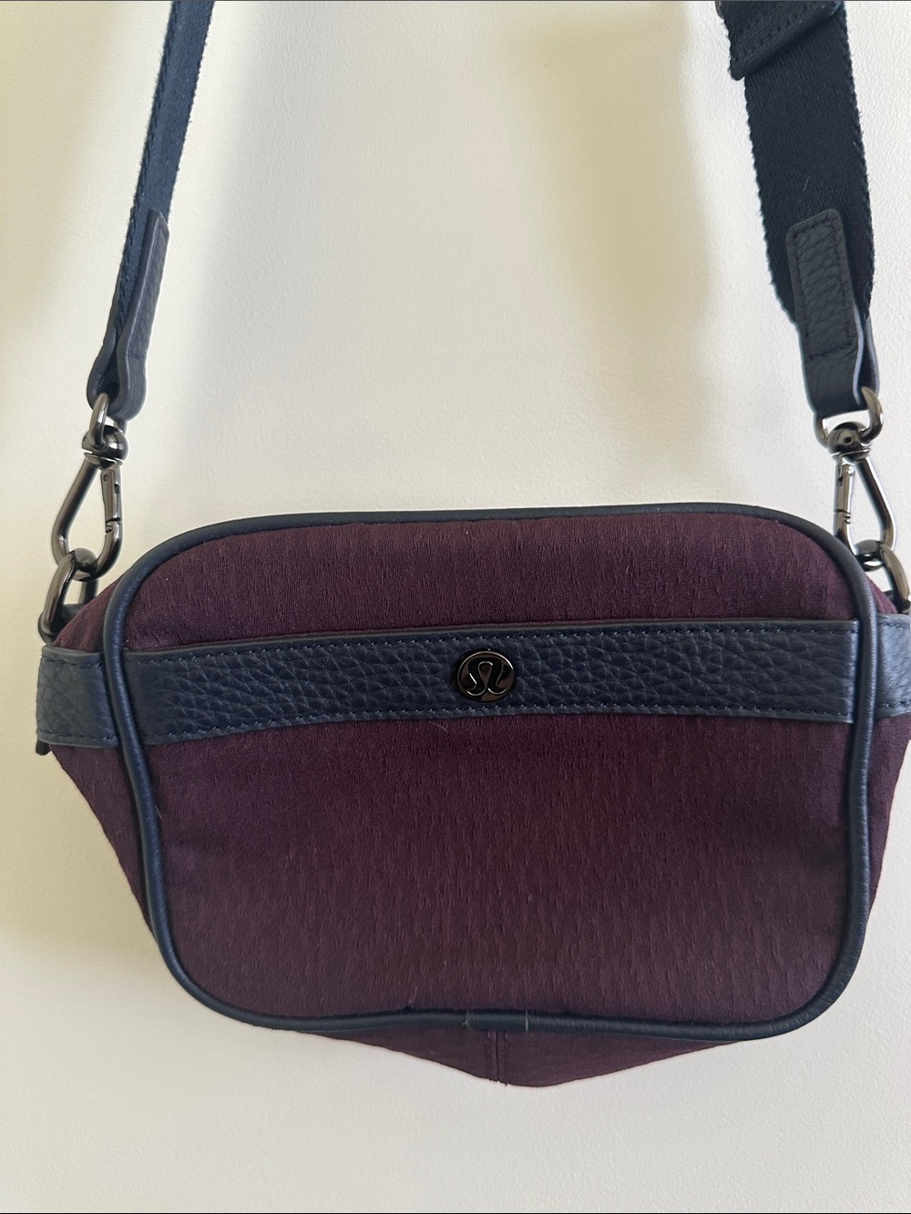 lululemon athletica Plum and Navy Crossbody Bag